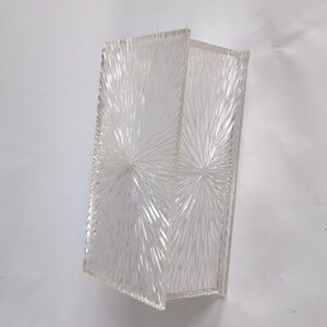 MCM Acrylic Lucite Jewelry Box Dresser Starburst Celebrity Retro